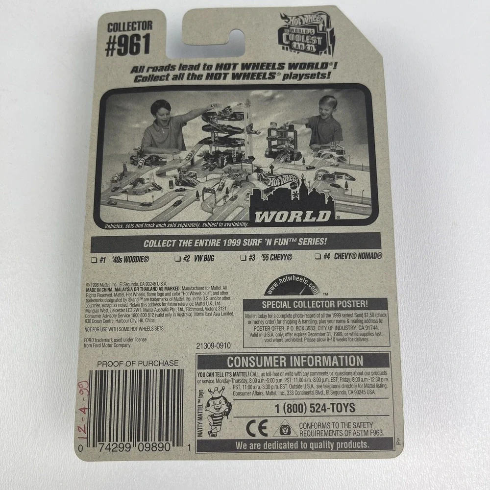 Hot Wheels 40 Woodie Surf And Fun Series Metalflake Purple